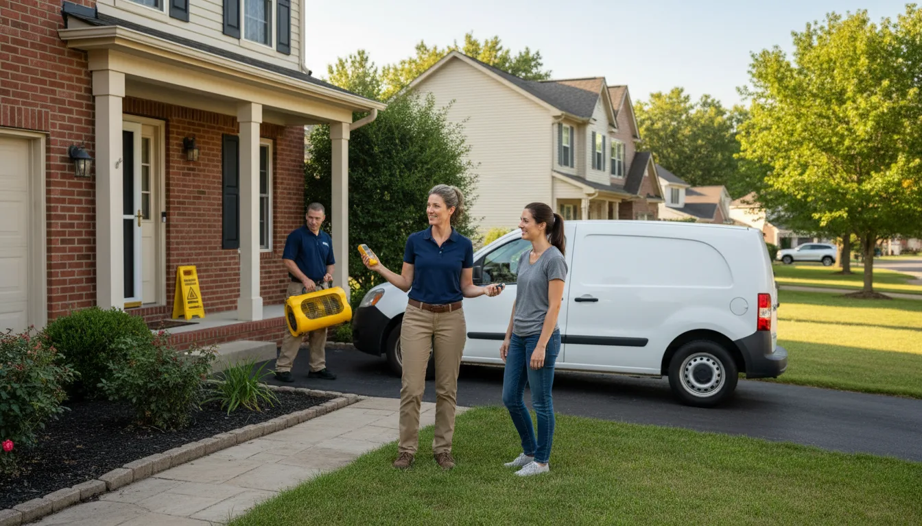 Water restoration image for Dehumidification And Cleanup Services in Melrose, FL